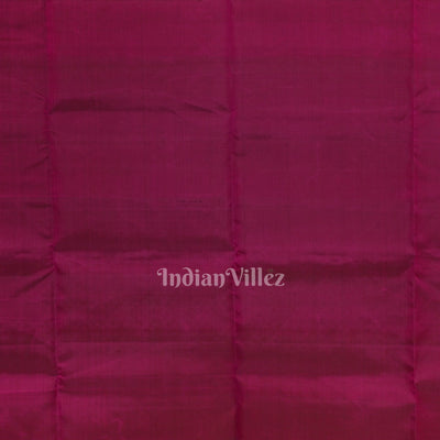 Deep Maroon With Golden Floral Design Pure Kanjivaram Soft Silk Saree