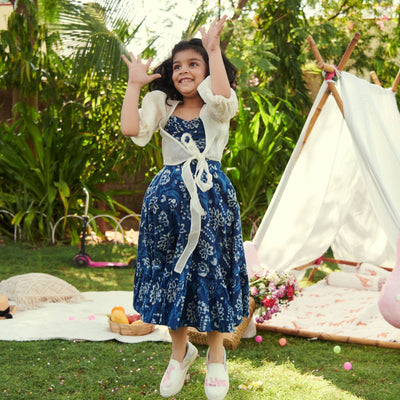 Blossom Handblock Cotton Dress