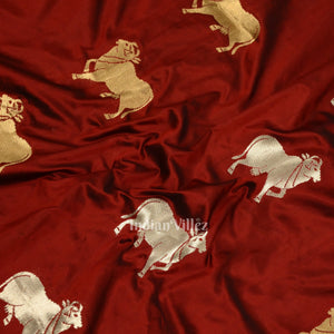 Exclusive Bridal Brocade Banarasi Silk Saree with Sringar and Pichwai Work