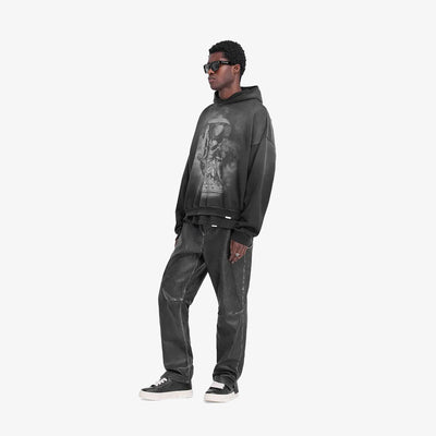 Represent | ATLAS HOODIE { STAINED BLACK