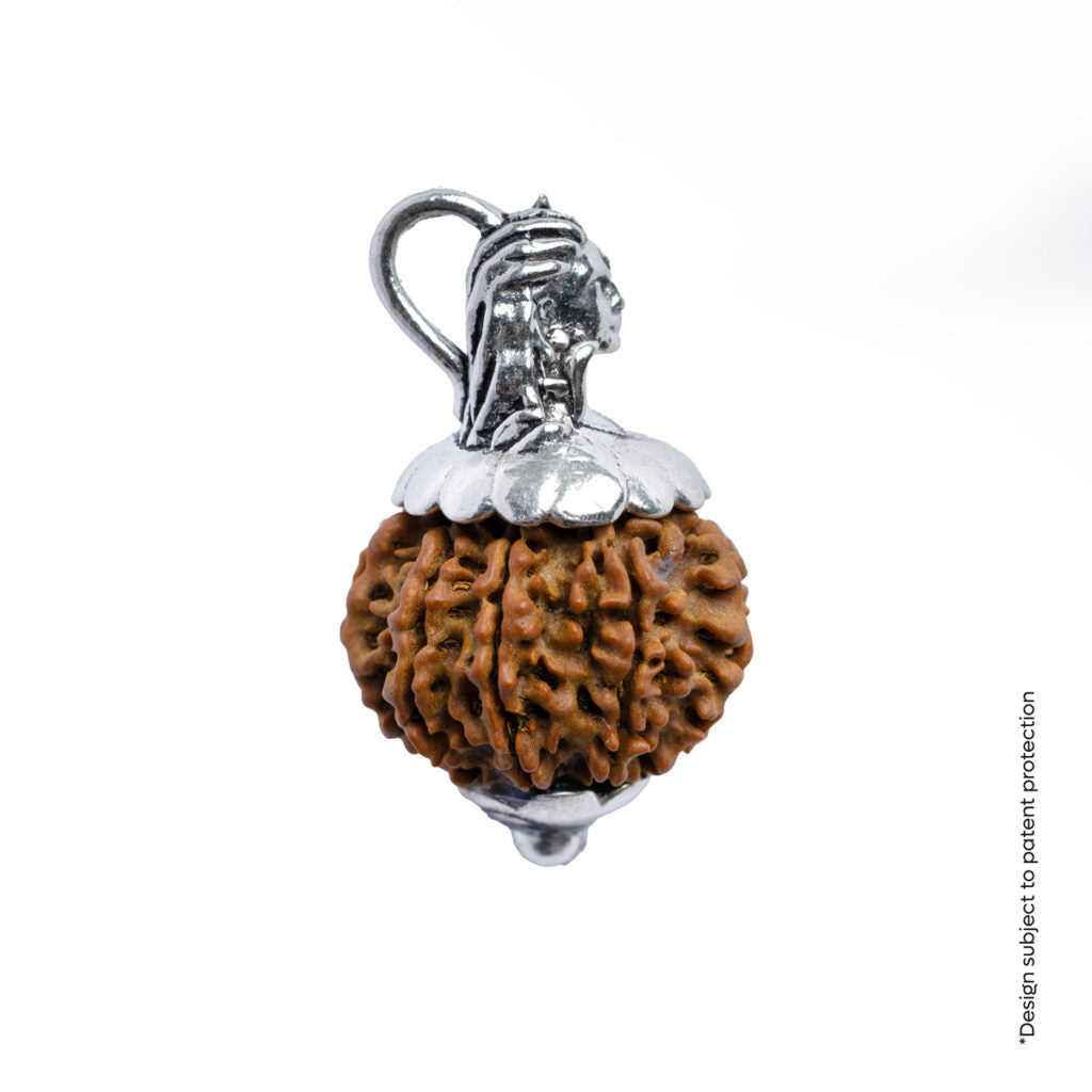 Adiyogi Pendant (10 Mukhi Nepali  Rudraksha) With Chain