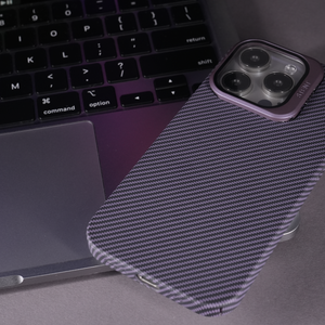 iPhone 14 Pro Kickstand Carbon Fiber Textured Case