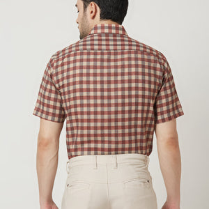 Half Sleeve Checks Shirt