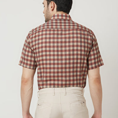Half Sleeve Checks Shirt