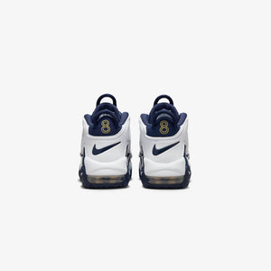 NIKE | AIR MORE UPTEMPO '96 { WHITE/MIDNIGHT NAVY-METALLIC GOLD