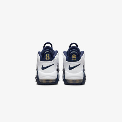 NIKE | AIR MORE UPTEMPO '96 { WHITE/MIDNIGHT NAVY-METALLIC GOLD