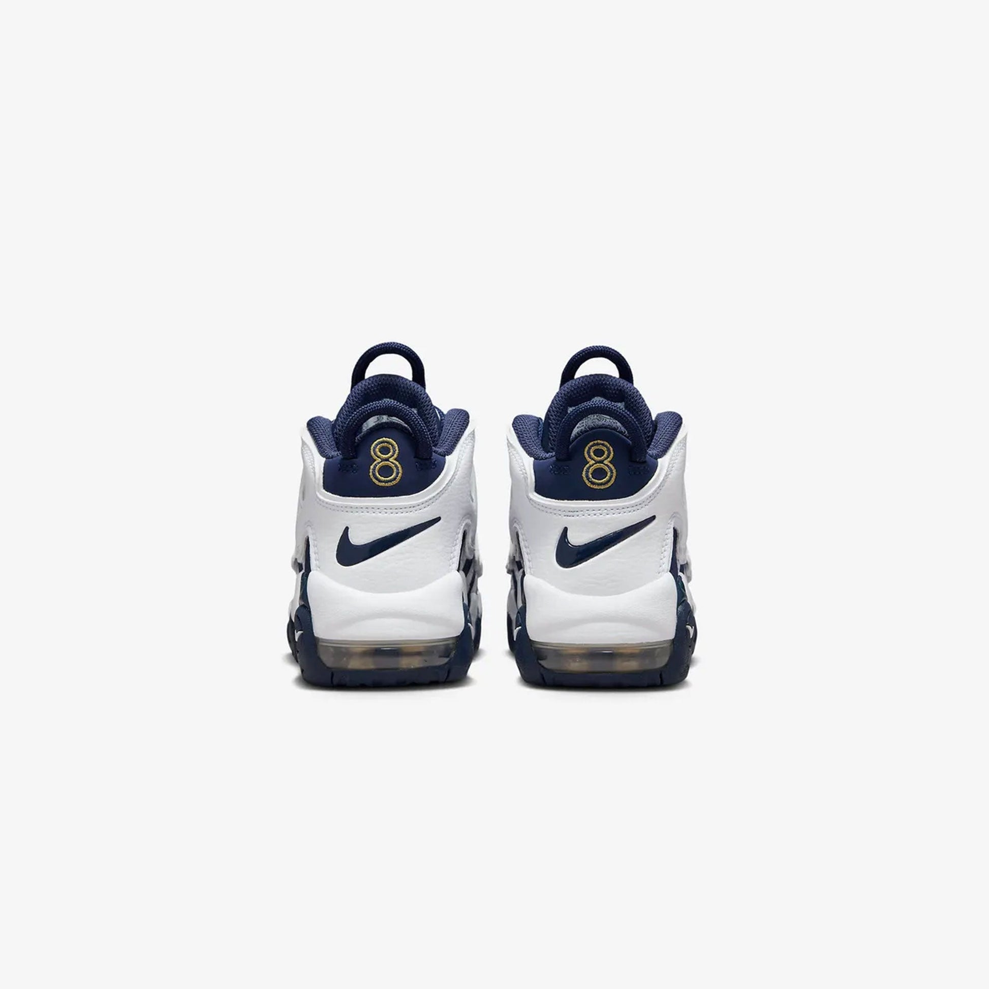 NIKE | AIR MORE UPTEMPO '96 { WHITE/MIDNIGHT NAVY-METALLIC GOLD