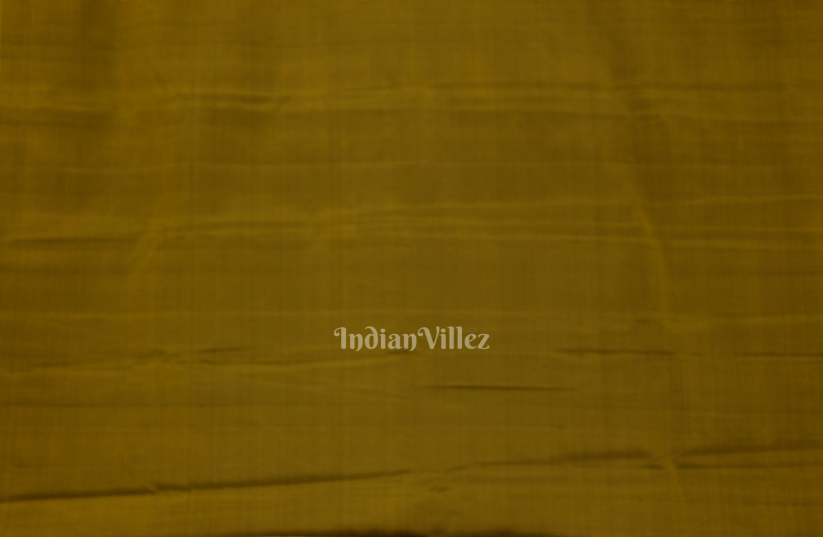 Blackberry With Mehendi Green Pure Kanjivaram Soft Silk Saree