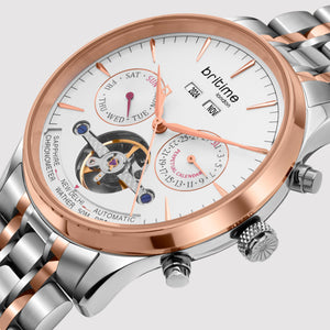 Celestial Men Automatic Silver Dial Chronograph Metal Watch 867-M30305