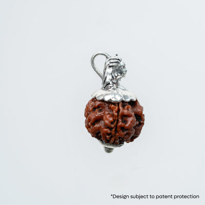 Adiyogi Pendant (5 Mukhi Nepali  Rudraksha) With Chain