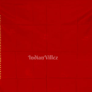 Parrot Green Dual Tone Tribal Themed Hand-Painted Pattachitra Saree