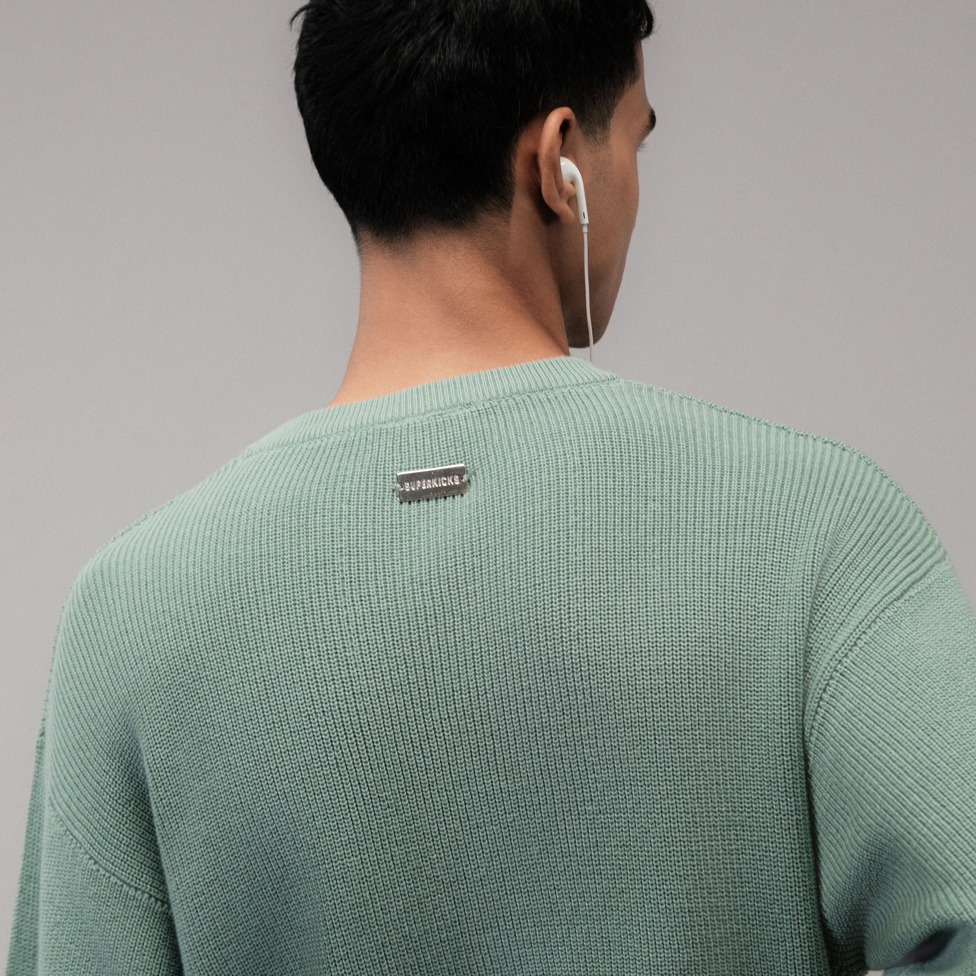 SUPERKICKS | RIBBED TEE { GREEN