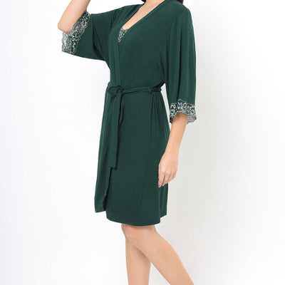 Lace Touch Sleep Robe - Botanical Gardens