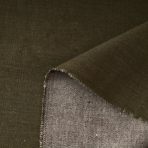 Green - 2/40 Twill Cotton Handspun Handloom Natural Dyed Plain Fabric 14