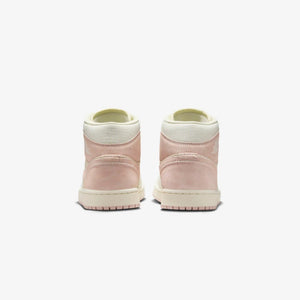 JORDAN | AIR JORDAN 1 MID SE { COCONUT MILK/LEGEND PINK-SAIL