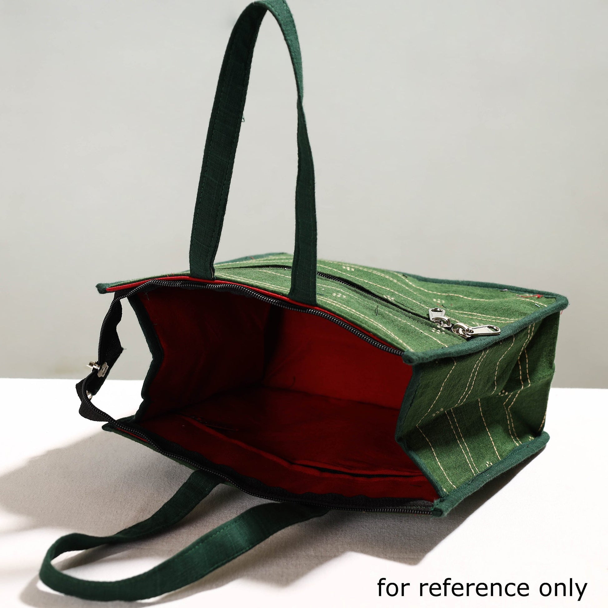 Black - Handcrafted Jacquard Cotton Hand Bag