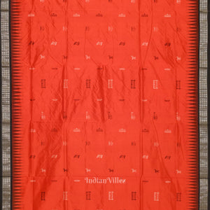 Odisha State Award Winning Bomkai Sambalpuri Silk Saree with Tantasala Anchal