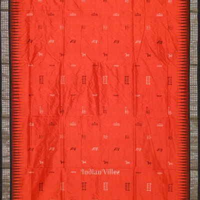 Odisha State Award Winning Bomkai Sambalpuri Silk Saree with Tantasala Anchal