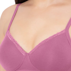 Cotton Casuals Padded Non-Wired Solid T-Shirt Bra - Malaga