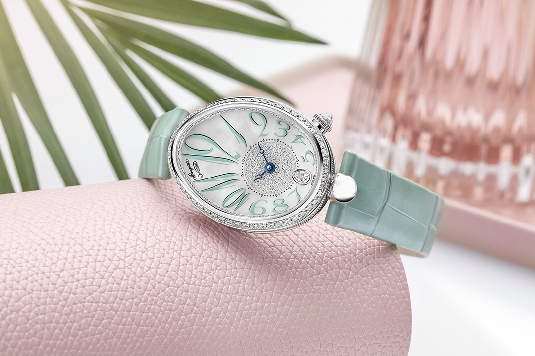 Breguet Reine De Naples Green Strap 36.50 mm for Women