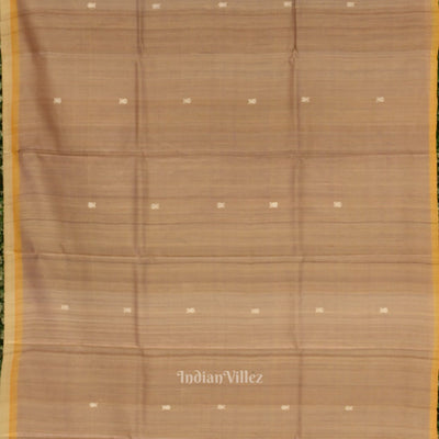Golden Yellow Dual Tone Gopalpur Tussar Silk Saree