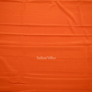 White Orange Khaddi Georgette Banarasi Bandhani Saree