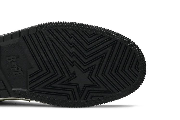 A Bathing Ape Block Sta Hi Black Lime