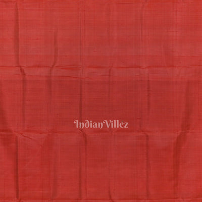 Aqua Blue with Red Odisha Handloom Theme Tree Contemporary Silk Saree