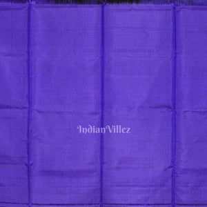 Black Blue Handwoven Bishnupuri Silk Saree