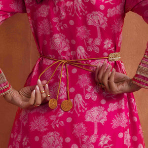 trueBrowns Gold Embellished Belt