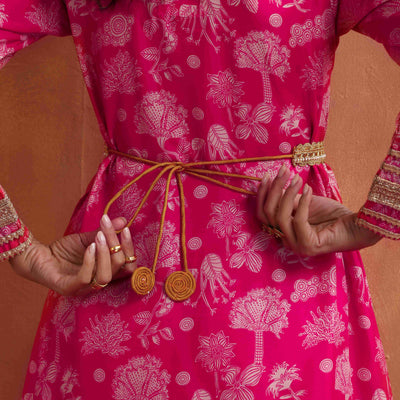 trueBrowns Gold Embellished Belt