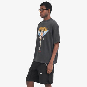 Represent | REBORN T-SHIRT  { AGED BLACK