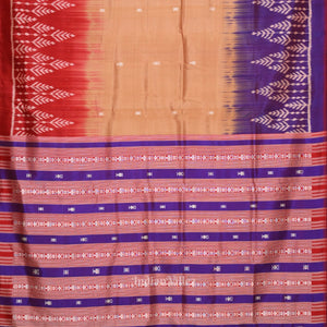 Cream With Multi Color Buti Design Odisha Ikat Contemporary Designer Saree