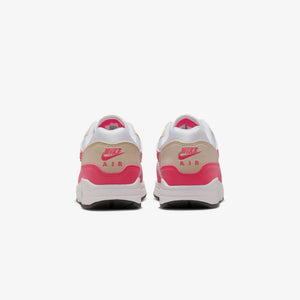 NIKE | AIR MAX 1 { WHITE/ASTER PINK-LT OREWOOD BRN-BLACK