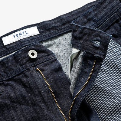 FDMTL | PATCHWORK PANTS RINSE  { INDIGO