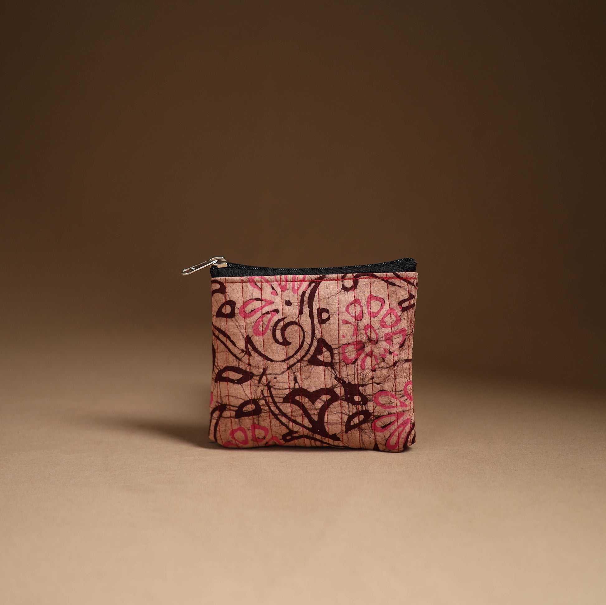 Brown - Handmade Cotton Utility Pouch Set 01