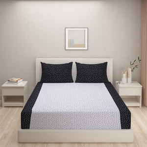 FLOATING FLOCK BED SHEETS- SHADES OF PARADISE- 2302
