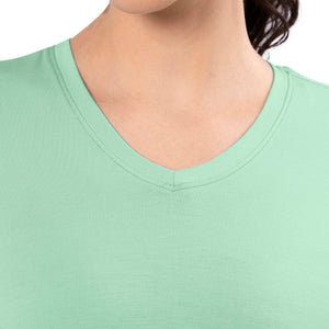 Energize Short Sleeve V-Neck Active T-Shirt - Silt Green