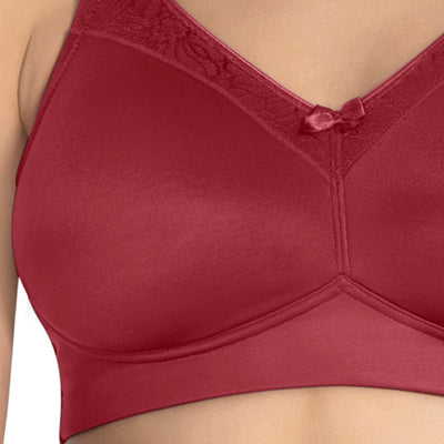 Elegant Support Non-padded & Non-wired Bra - Henna