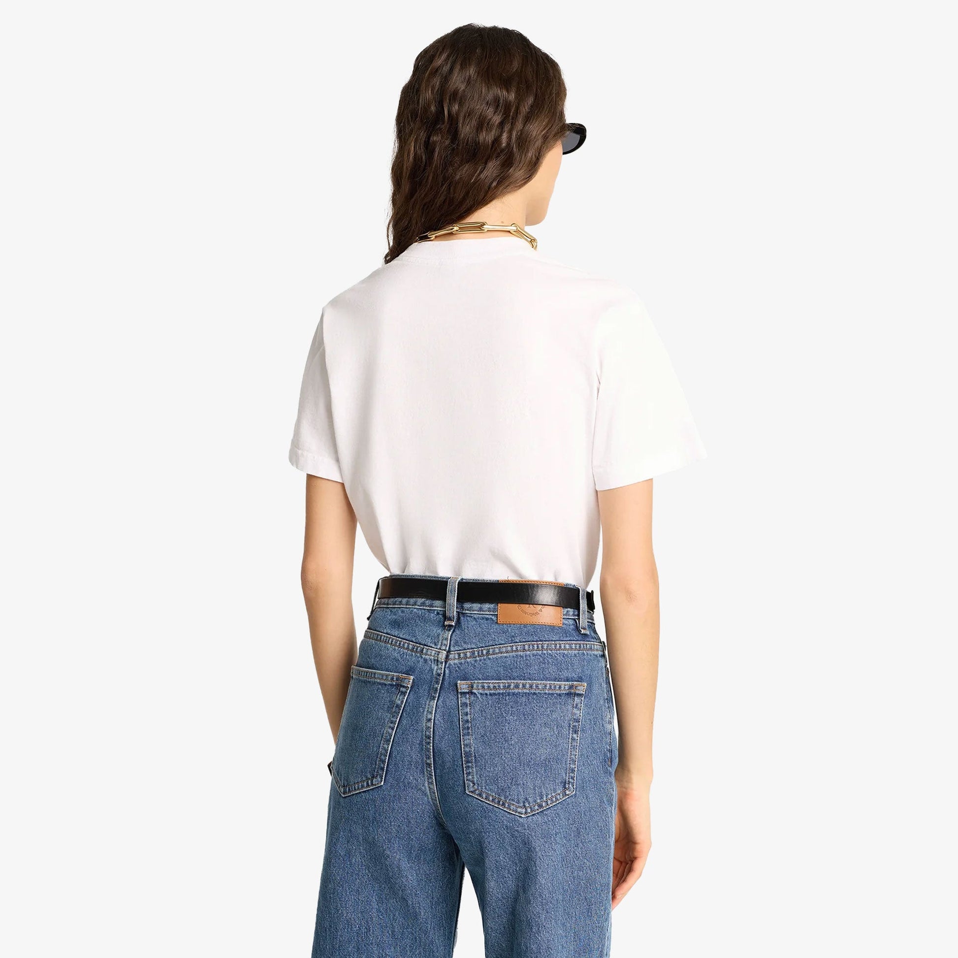 SPORTY & RICH | EMBLEM T-SHIRT { WHITE