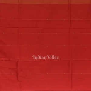 Red with Golden Zari (Tissue) Phoda Kumbha Sambalpuri Silk Saree