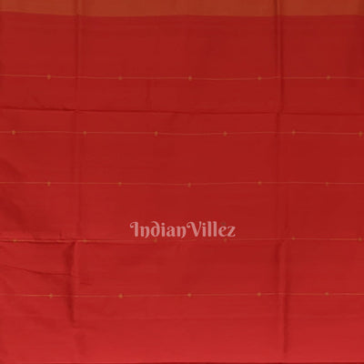Red with Golden Zari (Tissue) Phoda Kumbha Sambalpuri Silk Saree