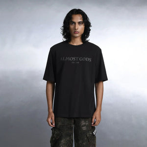 ALMOST GODS | EST. 2018 TEE { BLACK