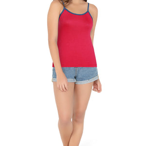 Cotton Camisole - Haute Red