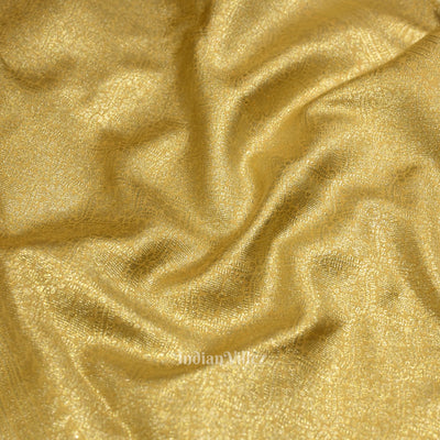 Golden Yellow Pure Kanjivaram Tissue Silk Saree