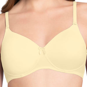 Smooth Charm Padded Non-Wired T-Shirt Bra - Transparent Yellow