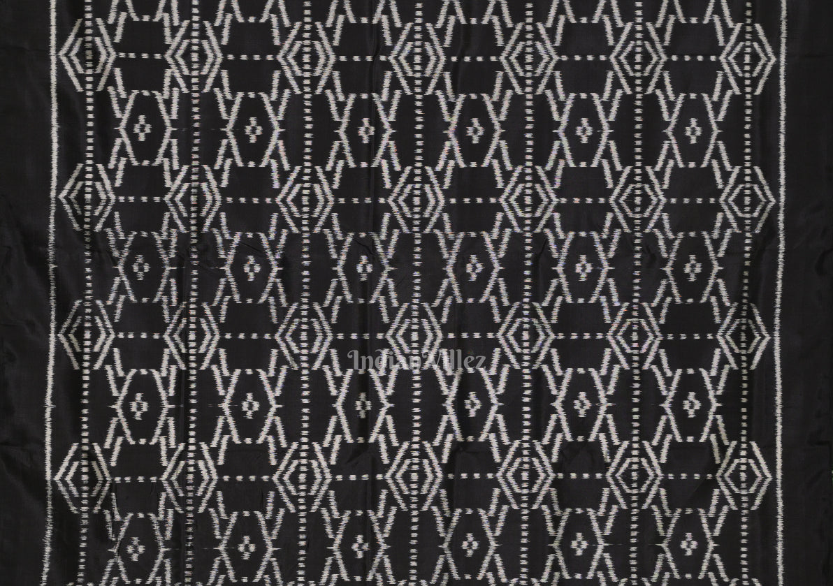 Metallic Gold Black Odisha Ikat Contemporary Designer Saree