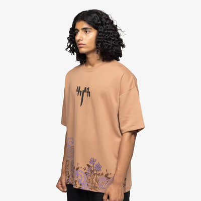 F A R A K | GARDEN OF EDEN 2.0 T-SHIRT { BEIGE/BEIGE