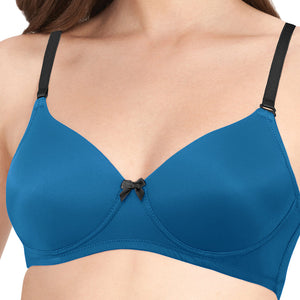 Smooth Dreams Padded Non-wired T-shirt Bra - Mykonos Blue