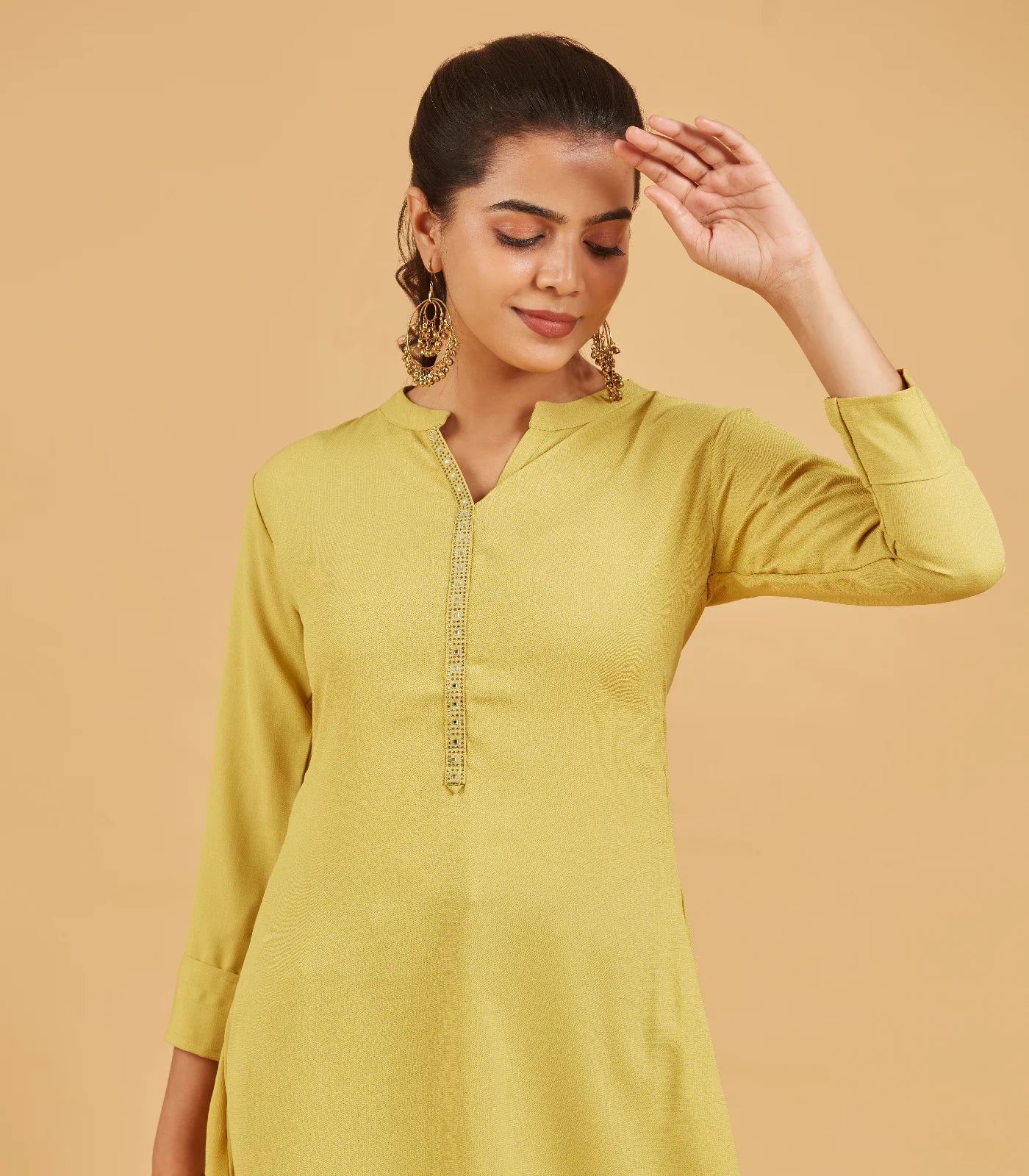 Grass Yellow Short Top